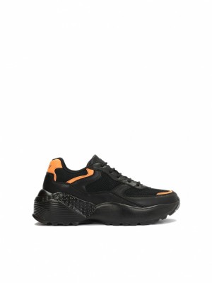 Kazar Avery Sneakers Dam Svarta Orange | 581EKGPSW