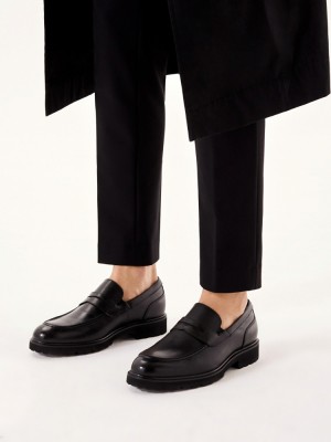 Kazar Caleb Loafers Herr Svarta | 324BLJUNM