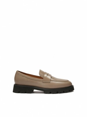 Kazar Chiara Loafers Dam Grå Bruna | 736WULFZX
