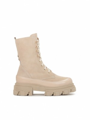 Kazar East Stövletter Dam Beige | 318XDPLBJ