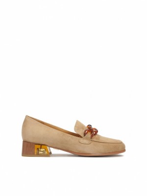 Kazar Hattie Loafers Dam Beige | 716QHYGVN