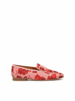 Kazar Honorine Loafers Dam Rosa Röda | 409KIZHON