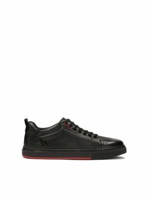 Kazar Lennart Sneakers Herr Svarta Röda | 345FZANMV
