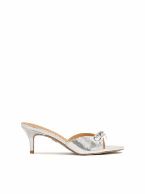 Kazar Lucia Mules Dam Silver | 928NQCAMG