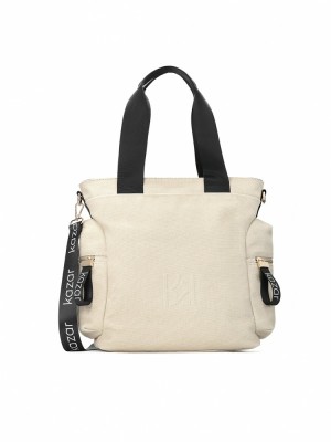 Kazar Missy Handbags Dam Beige Svarta | 580KMLZJV
