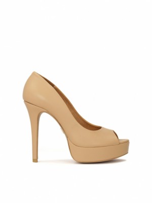 Kazar Oppia Klackar Dam Beige | 186NPSVXW