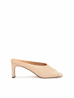 Kazar Pear Mules Dam Beige | 731DRHBVU