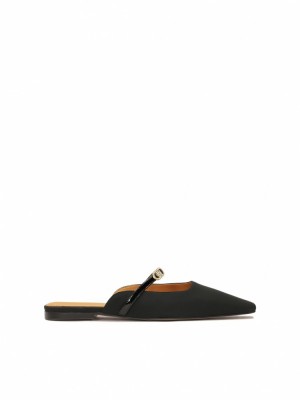 Kazar Seline Mules Dam Svarta | 659KWQZDM