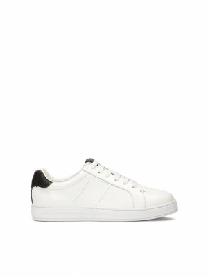 Kazar Sinao Sneakers Herr Vita Svarta | 582OKHWYF
