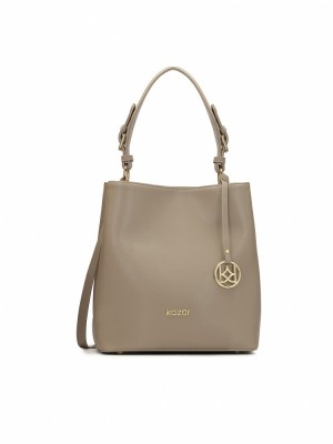 Kazar Victoria Handbags Dam Grå Bruna | 170EMYHGS